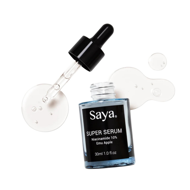 Saya Super Serum | Hydrating Face Serum Anti Aging With Hyaluronic Acid | Hydrates, Softens, Visibly Plumps Skin & Reduces Appearance of Fine Lines & Wrinkles Youthful Look 1oz