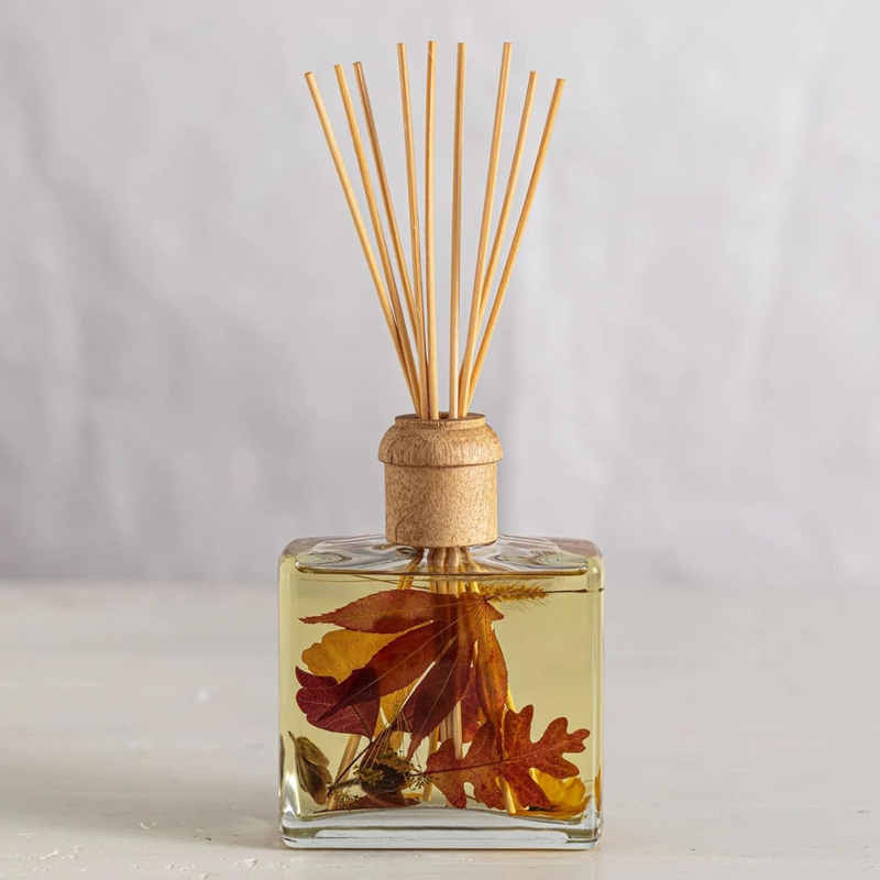 Rosy Rings Botanical Reed Diffuser 13oz - Lasts 6-12 Months Aromatherapy Notes of Cinnamon Clove Vanilla Long Lasting Floral Luxurious Fragrance Home Decor Housewarming Wedding Gifts (Harvest Pumpkin)