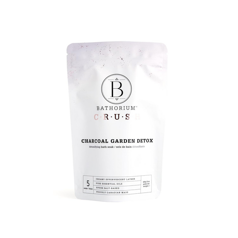 Charcoal Garden Detox Crush – Purifying Bath Soak with Activated Charcoal & Eucalyptus, 21.2 oz