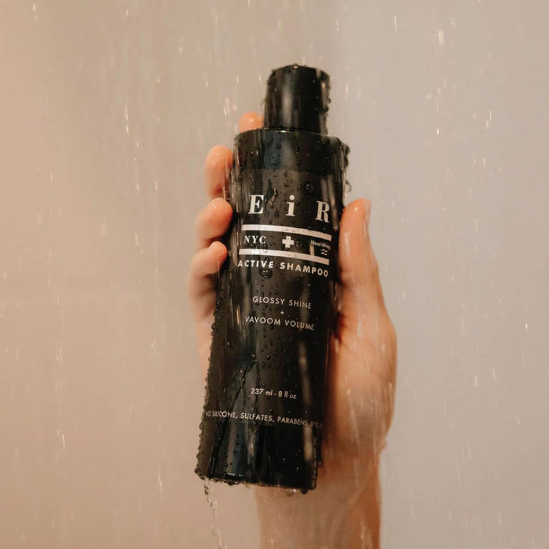 Active Shampoo | Sulfate, Paraben & Silicone Free | Daily Foaming Cleanse with Aloe, Caffeine & Botanical Oils | Lightweight Vegan Formula for Deep Cleanse, Volumized Hair & Natural Shine 8oz