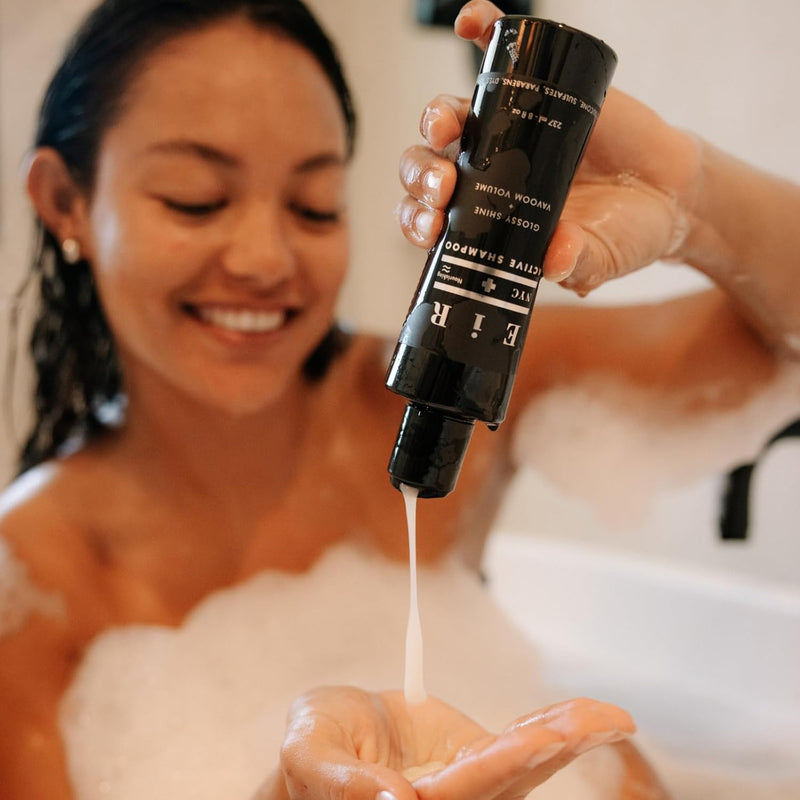 Active Shampoo | Sulfate, Paraben & Silicone Free | Daily Foaming Cleanse with Aloe, Caffeine & Botanical Oils | Lightweight Vegan Formula for Deep Cleanse, Volumized Hair & Natural Shine 8oz