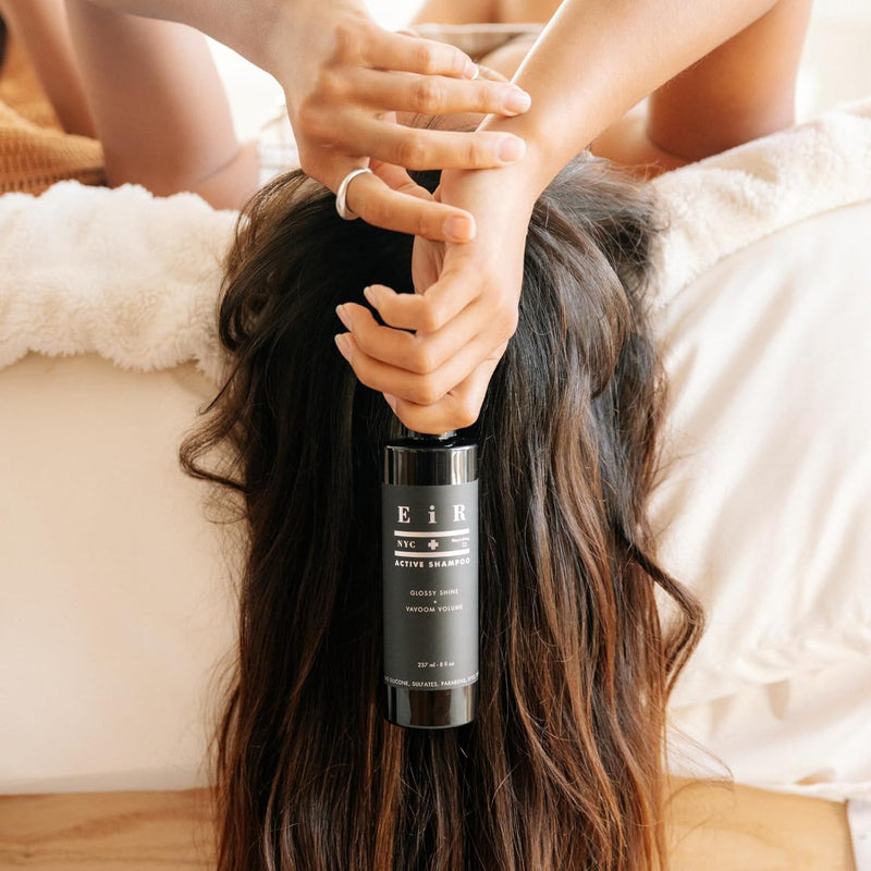 Active Shampoo | Sulfate, Paraben & Silicone Free | Daily Foaming Cleanse with Aloe, Caffeine & Botanical Oils | Lightweight Vegan Formula for Deep Cleanse, Volumized Hair & Natural Shine 8oz