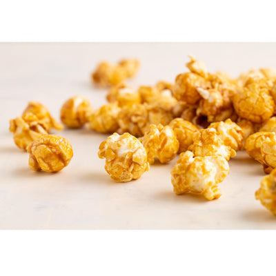 Johnson's Popcorn Caramel Popcorn Party Favors Handmade, Freshly Popped Gourmet Sweet & Crunchy Delicious Treat for Family Parties, Movie Night Snack Gift Ready 2.5oz (25 Pack)