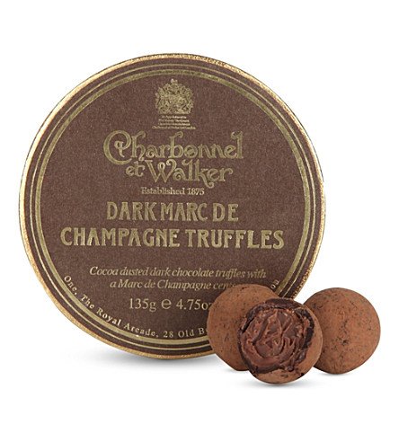 Charbonnel et Walker Tri of Marc de Champagne Gift Set - Milk Marc de Champagne, Pink Marc de Champagne, Dark Marc de Champagne (3xnet weight 1.5oz)