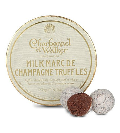 Charbonnel et Walker Tri of Marc de Champagne Gift Set - Milk Marc de Champagne, Pink Marc de Champagne, Dark Marc de Champagne (3xnet weight 1.5oz)