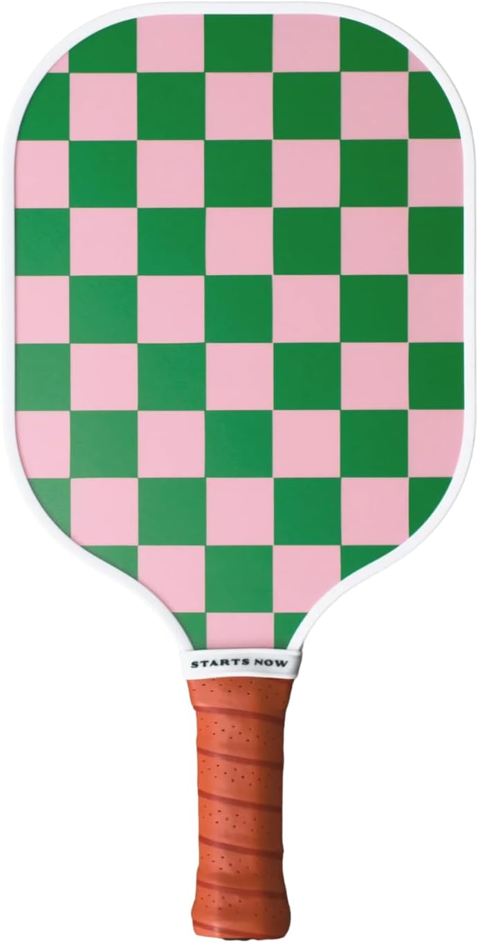 On Holiday Pickleball Paddle | Fiberglass Face Honeycomb Core, High Spin, Shock-Absorbing, Lightweight Durable for Power, Control & Balance Edge Guard & Grip Tape for Sweaty Hands - All Levels (Palma)