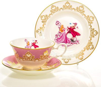English Ladies Co. Disney Bone China Cup & Saucer : Aurora - Sleeping Beauty
