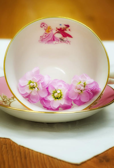 English Ladies Co. Disney Bone China Cup & Saucer : Aurora - Sleeping Beauty