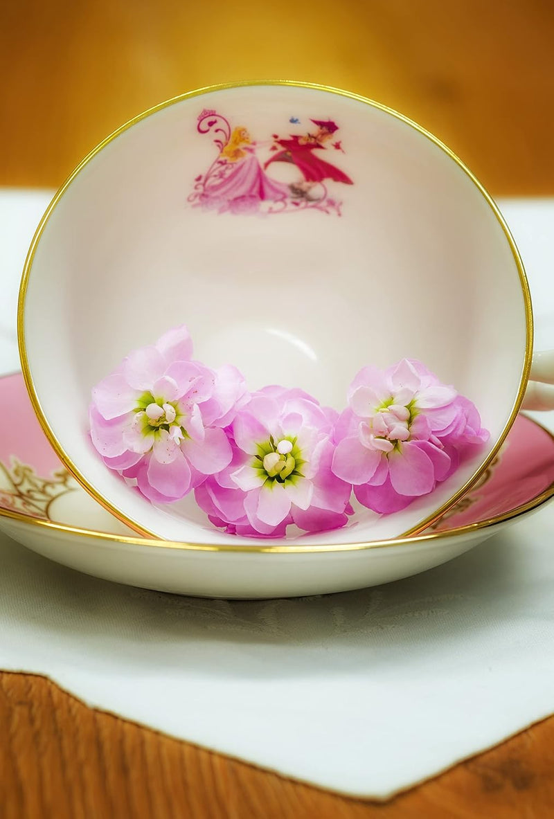 English Ladies Co. Disney Bone China Cup & Saucer : Aurora - Sleeping Beauty