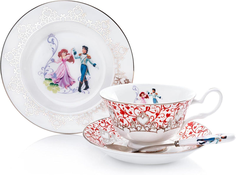 Disney Ariel Wedding Cup and Saucer, Fine Bone China, 15 × 15 × 7.5 cm, Multicolor