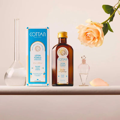 Paris Moisturizing Floral Facial Lotion | Natural Rose & Cornflower Floral Water with Aloe Vera & Hyaluronic Acid | Delivers Deep Hydration Vegan French Face Toner for Sensitive Skin 4.2oz