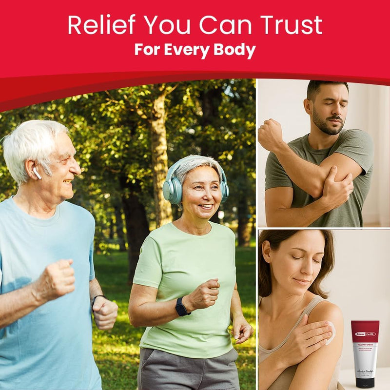 Korean Natural Pain Relief Cream 3.4oz. MSM & Glucosamine –No Menthol–Non-Greasy Formula- for Muscle Soreness, Joint, Knee, Back, and Arthritis Pain, Neuropathy, Tennis Elbow Recovery Cream