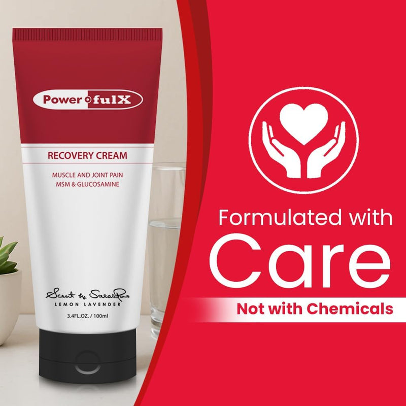 Korean Natural Pain Relief Cream 3.4oz. MSM & Glucosamine –No Menthol–Non-Greasy Formula- for Muscle Soreness, Joint, Knee, Back, and Arthritis Pain, Neuropathy, Tennis Elbow Recovery Cream