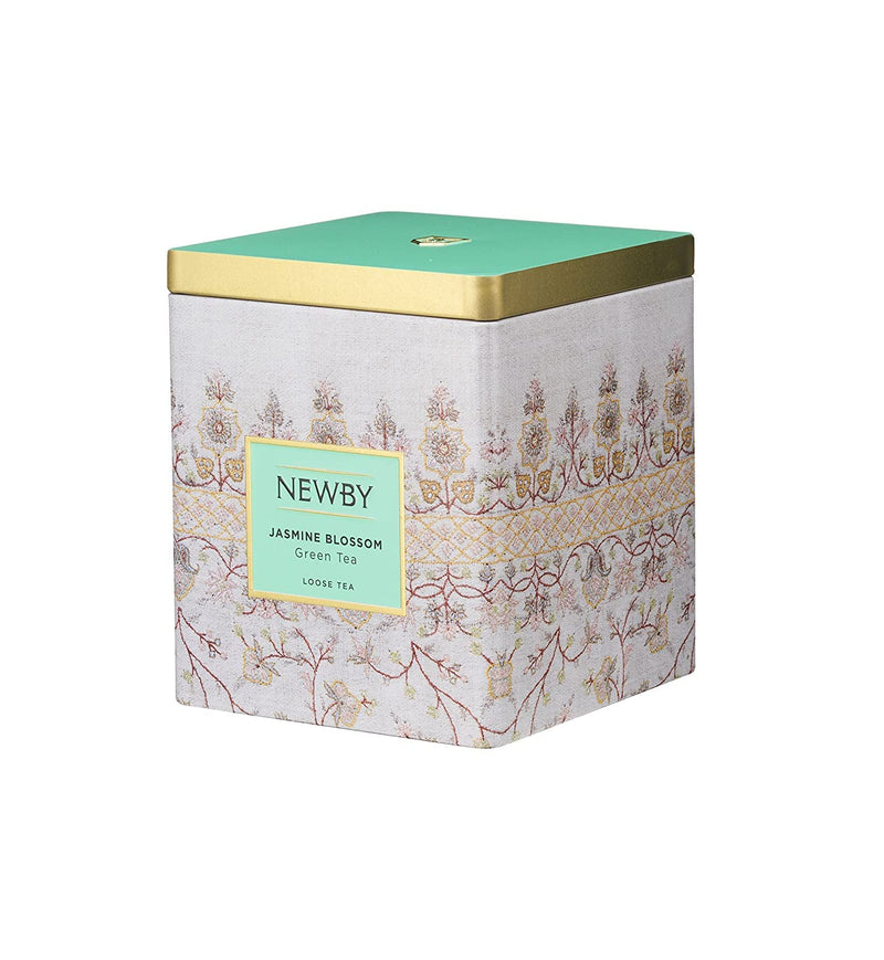 Jasmine Blossom – 125g Loose Leaf Tea Caddy – Floral & Fragrant Green Tea by Newby Teas
