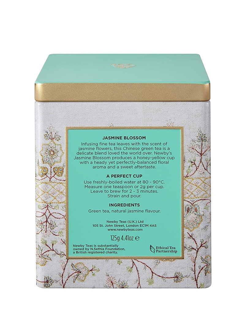 Jasmine Blossom – 125g Loose Leaf Tea Caddy – Floral & Fragrant Green Tea by Newby Teas