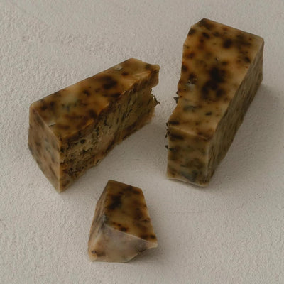 Summer Solace Beef Tallow Soap Bar All-Natural Face & Body Wash Brick Exfoliating Deeply Nourishing Handcrafted Moisturizing Bar for Dry, Sensitive Skin with Seaweed, Green Tea, Neroli (Sea Change)