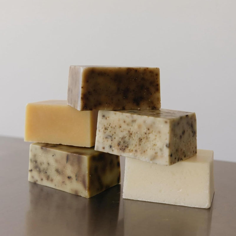 Summer Solace Beef Tallow Soap Bar All-Natural Face & Body Wash Brick Exfoliating Deeply Nourishing Handcrafted Moisturizing Bar for Dry, Sensitive Skin with Seaweed, Green Tea, Neroli (Sea Change)