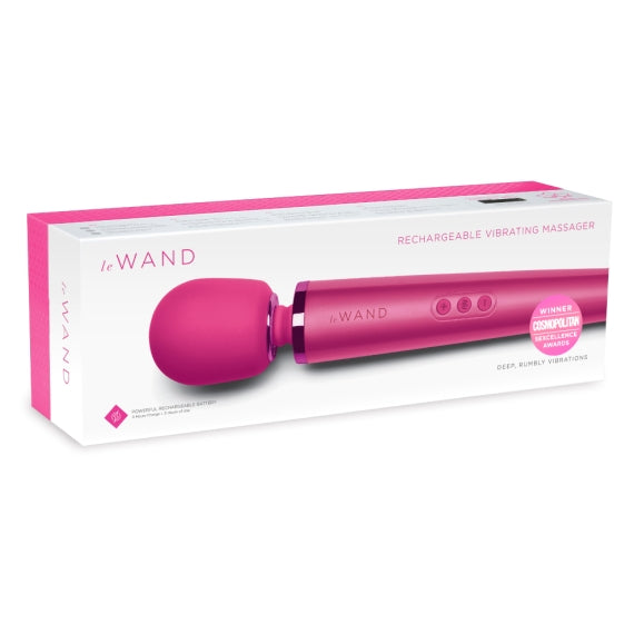 Rechargeable Vibrating Massager by Le Wand (Magenta)