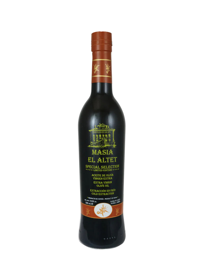 Masia el Altet Special Selection Extra Virgin Olive Oil from Valencia, Spain, 16.9 fl oz (500ml)