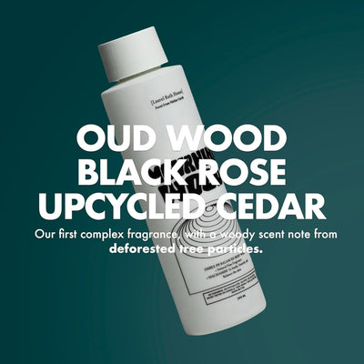 Mourning Wood Body Wash | Hydrates, Cleanses, Nourishes Skin with Niacinamide | Notes of Oud Wood, Black Rose, Cedar | Free From Parabens, Sulfates & Phthalates 8oz (3 Pack)