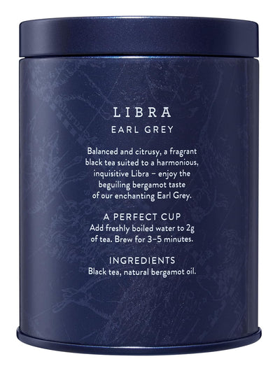 Libra Zodiac Tea – Earl Grey – 30g Loose Leaf Caddy by Newby Teas