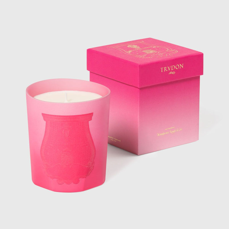 Trudon – Summer Haze Candle (Limited Edition) – Rose Cake, Berries & Floral Gourmand in Fuchsia Pink 9.5 oz