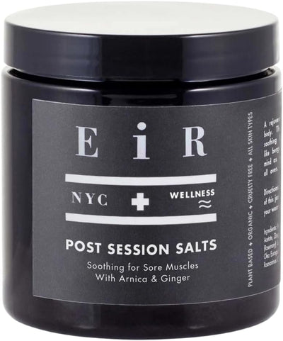 Post Session Salts | Restorative Bath Salt Soak with Arnica, Epsom & Botanical Oils | Ginger, Bergamot & Rosemary Infused Mineral Salts for Alluring Whole-Body Spa Experience 8 oz