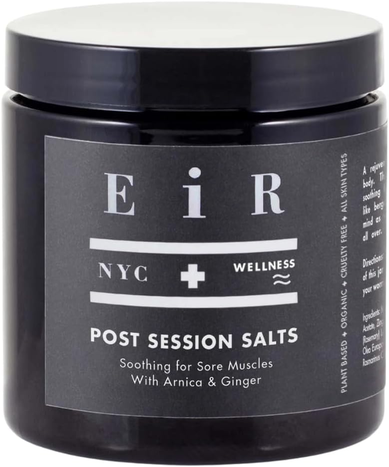 Post Session Salts | Restorative Bath Salt Soak with Arnica, Epsom & Botanical Oils | Ginger, Bergamot & Rosemary Infused Mineral Salts for Alluring Whole-Body Spa Experience 8 oz