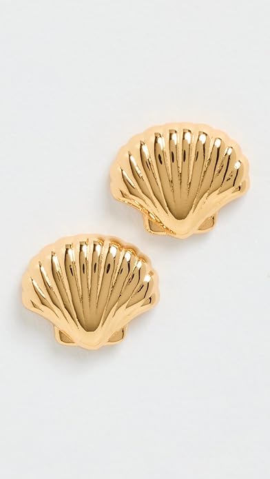Lele Sadoughi Women's Coquille Stud Earrings, Gold, One Size
