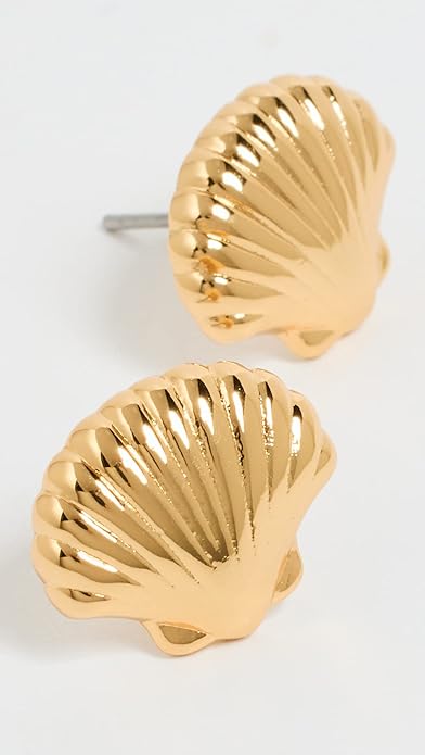 Lele Sadoughi Women's Coquille Stud Earrings, Gold, One Size
