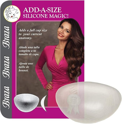 Braza Add A Size Silicone Breast Enhancement Push Up Pads for Bras and Swimsuits