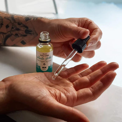 Beard Oil for Men | Award Winning Beard Oil Leave In Mustache Conditioner, Softens, Moisturizes, Nourishing, Lightweight, Sandalwood Fragrance | Natural & Vegan | Made In France 1oz