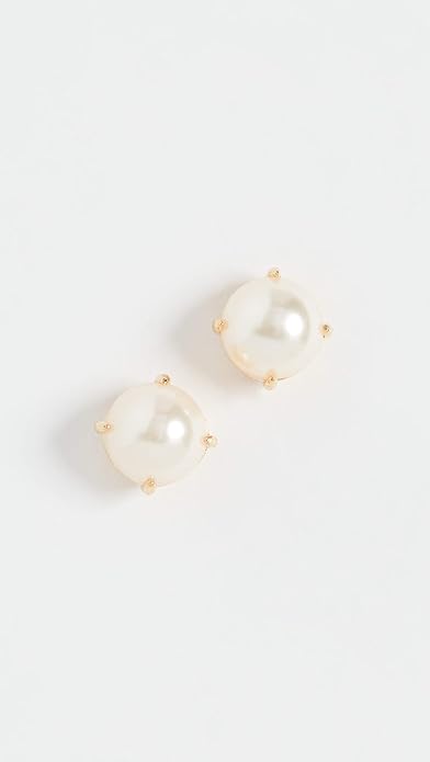 Lele Sadoughi Women's Ashford Imitation Pearl Studs, Ivory Pearl, Off White, Gold, One Size