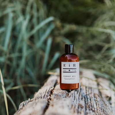 Sunset Oil | Deeply Hydrating After-Sun Recovery Oil for Body & Face | Aloe, Jojoba, Coconut & Botanical Extracts | Moisturize & Restore Skin for Nourished, Shimmering Skin 8oz