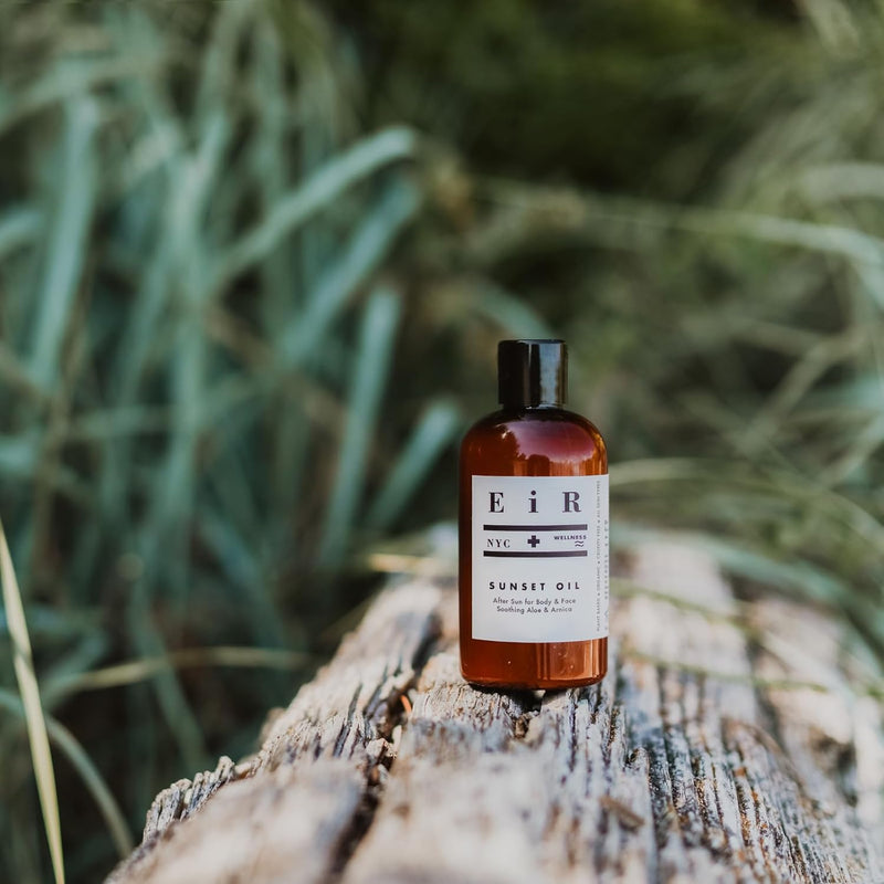 Sunset Oil | Deeply Hydrating After-Sun Recovery Oil for Body & Face | Aloe, Jojoba, Coconut & Botanical Extracts | Moisturize & Restore Skin for Nourished, Shimmering Skin 8oz