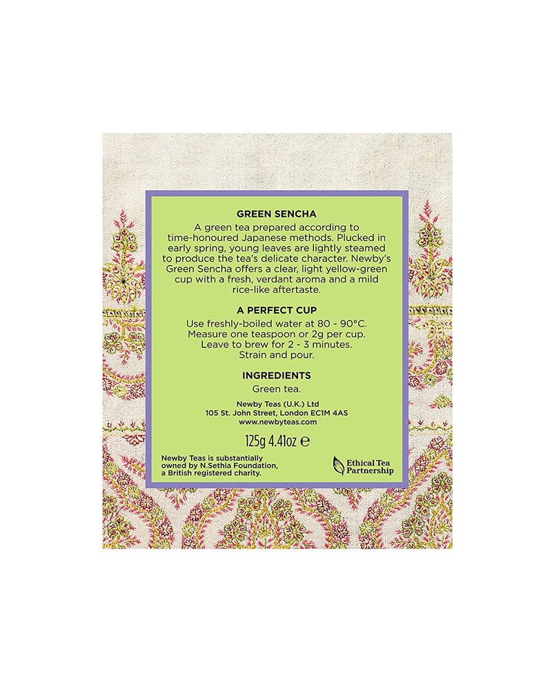 Green Sencha – 125g Loose Leaf Tea Caddy – Smooth & Refreshing Japanese-Style Green Tea by Newby Teas