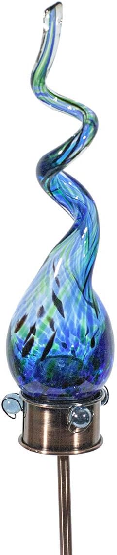Echo Valley 7022 Saturn Solar Swizzle Stake Outdoor Décor for Yards and Gardens, Blue, Medium