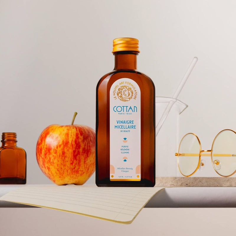 Paris Micellar Beauty Apple Vinegar Facial Toner | Natural Lotion with Citrus, Maple & Bilberry | Delivers Intense Hydration, Minimize Blemishes, Pores Gentle Soothing Vegan 4.2oz