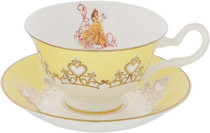 English Ladies Co. Disney Bone China Cup & Saucer : Belle from Beauty and The Beast