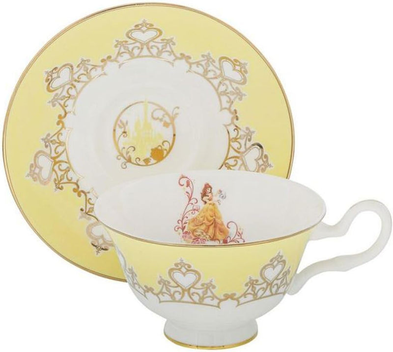 English Ladies Co. Disney Bone China Cup & Saucer : Belle from Beauty and The Beast