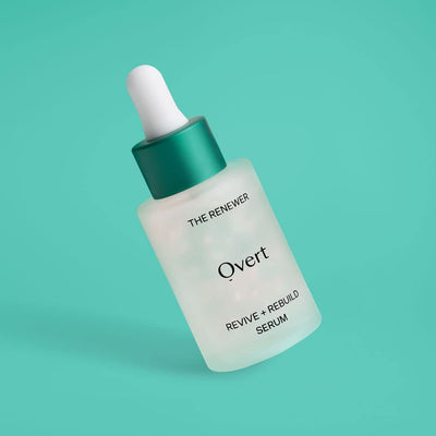 Overt Skincare THE RENEWER Revive + Rebuild Serum to Improve Elasticity, Revitalize Skin's Outer Layer Overnight with Revolutionary Plant-Derived EGF (Epidermal Growth Factor) - 1 fl oz/30 mL