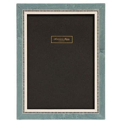 Addison Ross 8 x 10 cm Miki 20 Marquetry Inlay Wooden Photoframe, Blue
