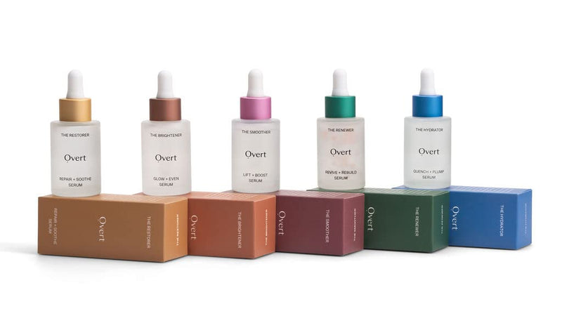 Overt Skincare THE SMOOTHER Lift + Boost Serum to Increase Cell Turnover, Target Uneven Skintone, Acne, and Signs of Aging with Retinol, Jojoba Oil, and Centella Asiatica - 1 fl oz/30 mL