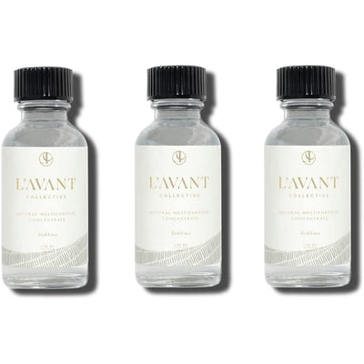L'AVANT Collective Natural Multipurpose Surface Cleaner Refill (Pack 3) | Provides a Powerful Clean to Remove Grease & Grime | Fresh Linen Scent | 3 x 1 FL oz/29.5 mL