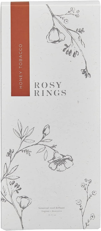 Rosy Rings Botanical Reed Diffuser, Honey Tobacco