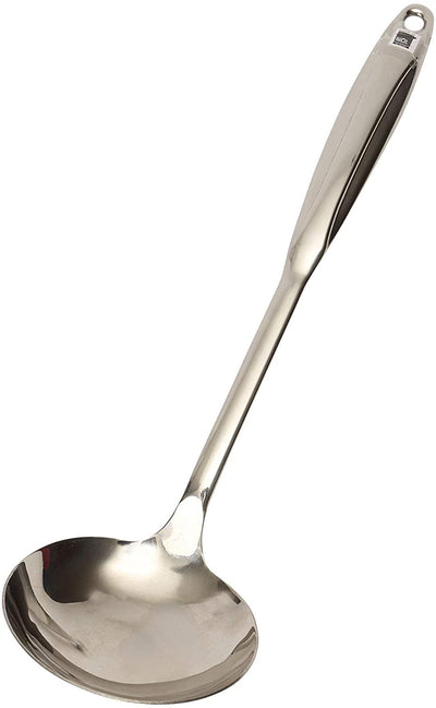 School of Wok Ladle | High Quality Stainless Steel | Comfort Grip | Dishwasher Safe | Even Heat Distribution | Pair with Carbon Steel Woks
