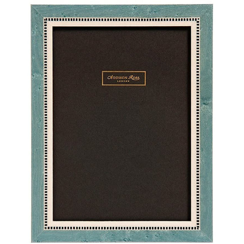 Addison Ross 5 x 7 cm Miki 20 Marquetry Inlay Wooden Photoframe, Blue