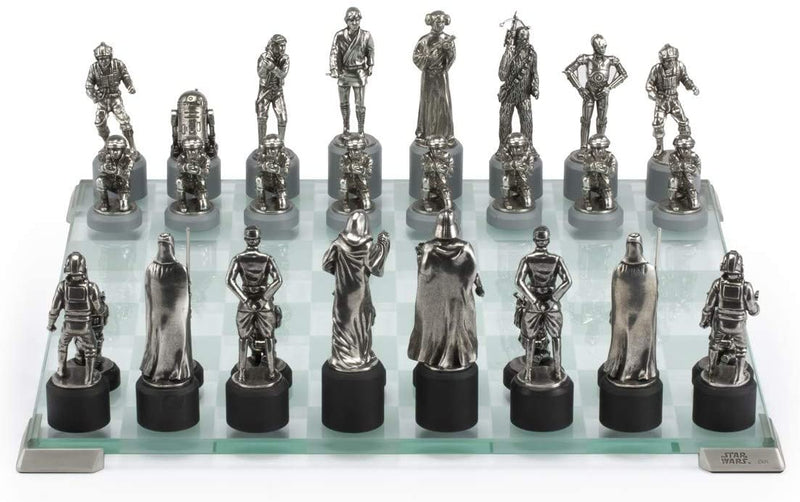 Royal Selangor Hand Finished Star Wars Collection Pewter Star Wars Classic Chess Set Gift