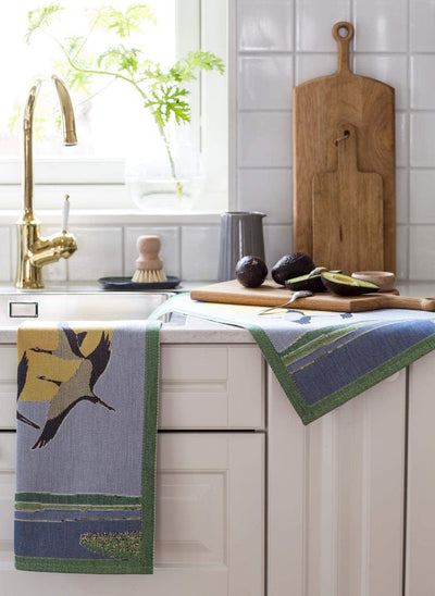 Ekelund - Tranor (Cranes) - Cotton Kitchen Towel