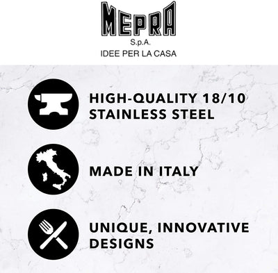 MEPRA Saute_Fry_PAN, Medium, Brushed Steel